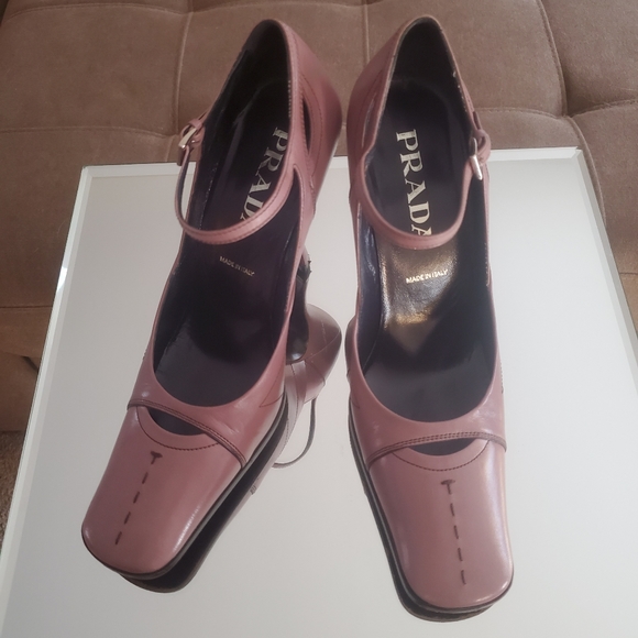 💯 Prada Vero Cuoio Ankle Strap Heels - Picture 3 of 16